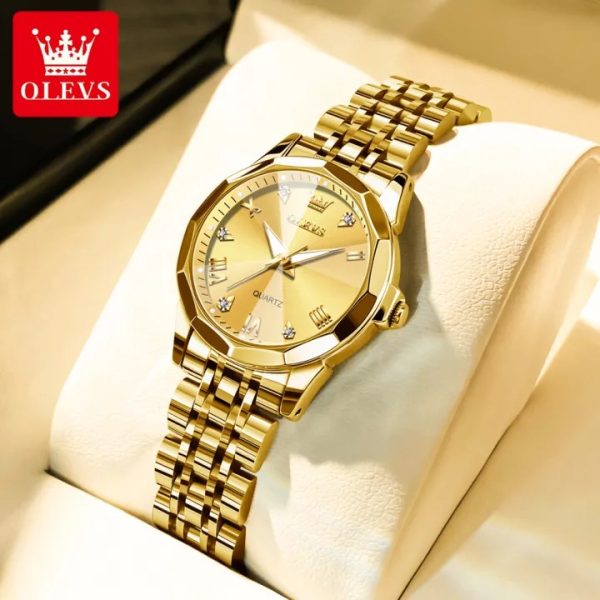 OLEVS Watch for Women Branded Stainless steel Elegant Luminous Ladies Watches 9931 Code : 6191